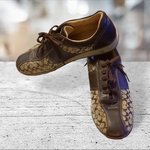 Coach noella brown sneaker/shoe size 9M - Picture 2 of 16